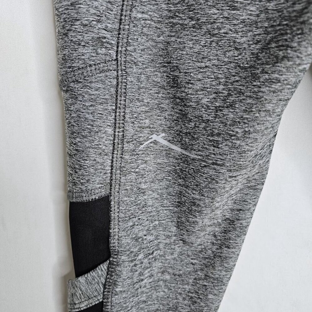 Women's X BY GOTTEX Cropped Leggings size XS GRAY BLACK Pocket Athleisure Capri - Picture 8 of 8